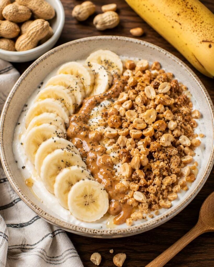 Easy Banana Peanut Crunch Bowl – Crunchy and Delicious