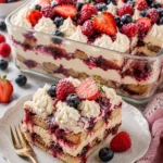Easy Berry Chantilly Tiramisu