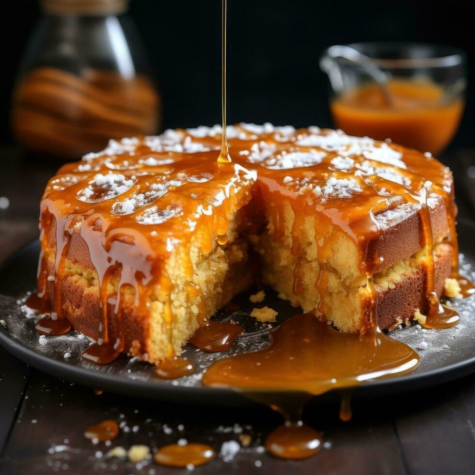 Easy Caramel Sponge Cake