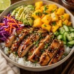 Easy Glazed Chicken Mango Bowl – Sweet and Savory