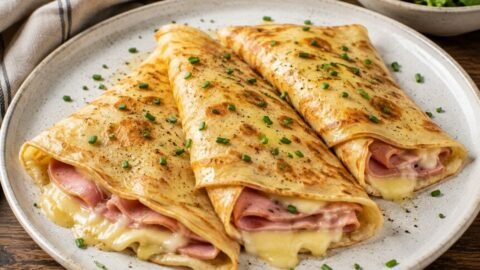 Easy Ham and Cheese Crepes