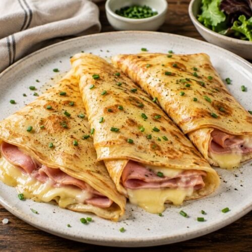 Easy Ham and Cheese Crepes