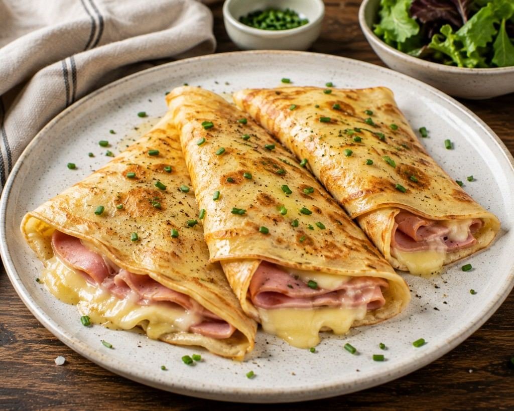 Easy Ham and Cheese Crepes