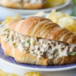 Easy Tuna Salad Croissant Sandwich