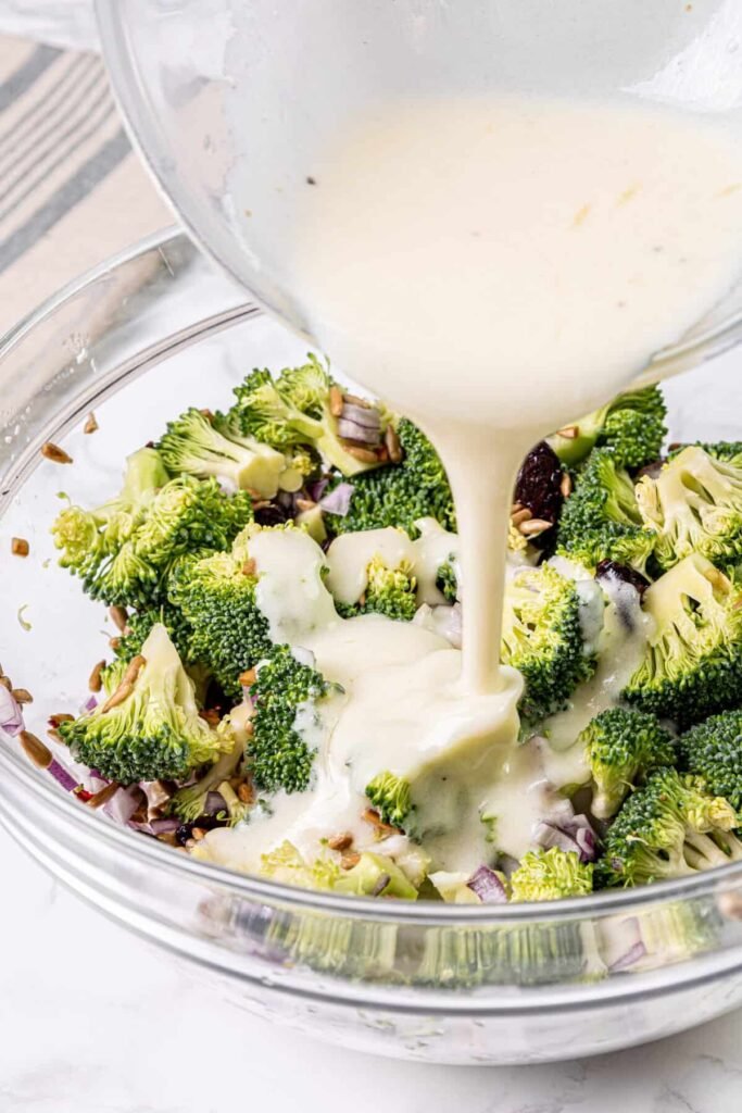 Easy and Delicious Creamy Broccoli Cauliflower Corn Salad