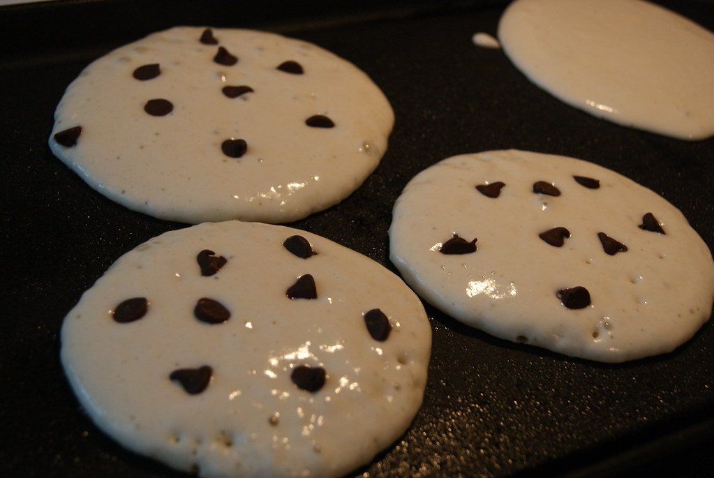 Easy and Sweet Chocolate Chip Pancakes