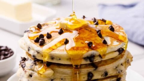 Easy and Sweet Chocolate Chip Pancakes