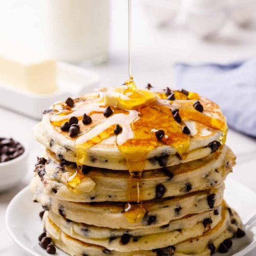 Easy and Sweet Chocolate Chip Pancakes