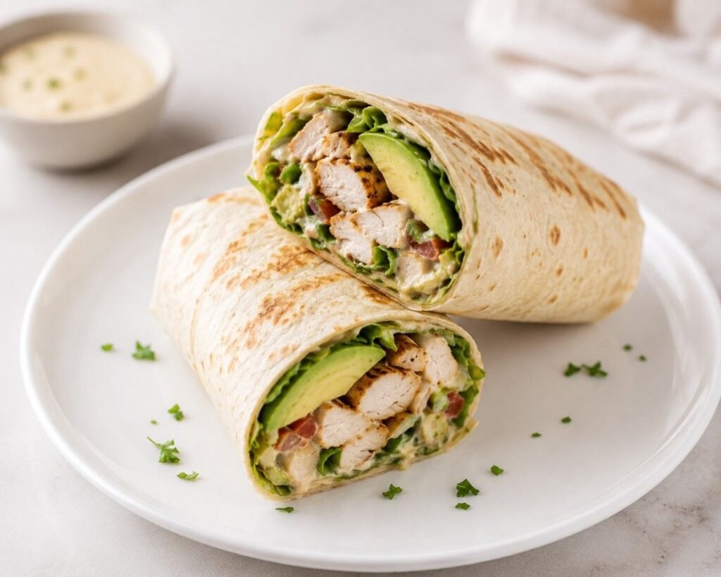 Easy Chicken Avocado Wrap
