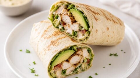 Easy Chicken Avocado Wrap