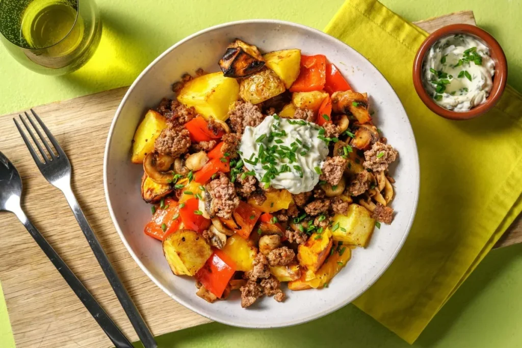 Easy Homemade Beef Potato Bowl