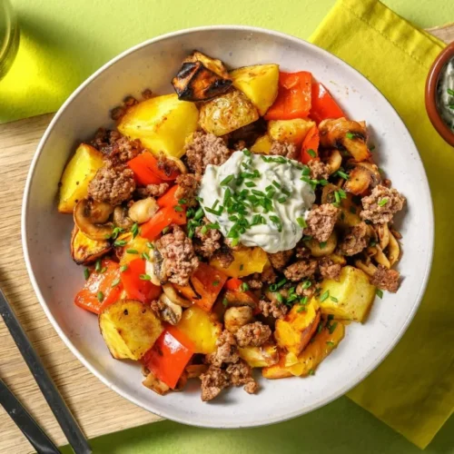 Easy Homemade Beef Potato Bowl