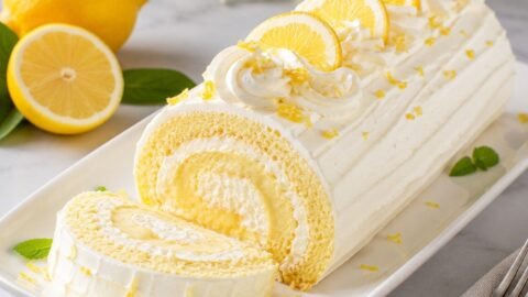 Easy Lemon Cream Roll Cake