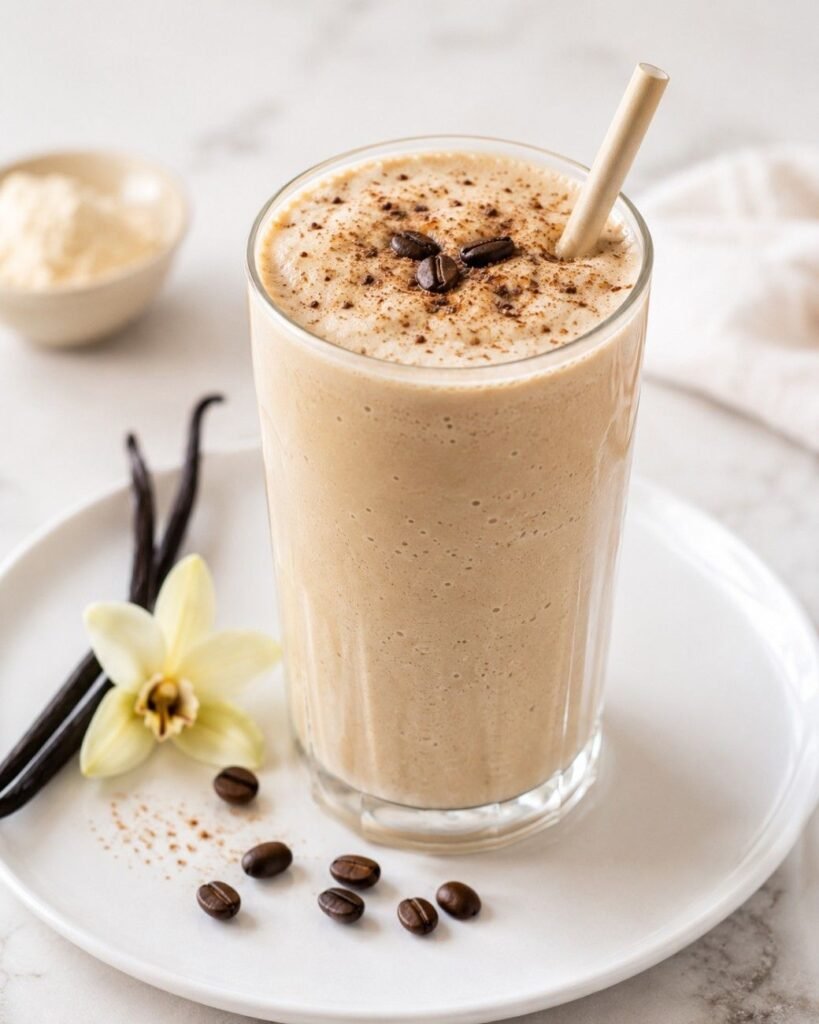 Easy Vanilla Latte Protein Smoothie