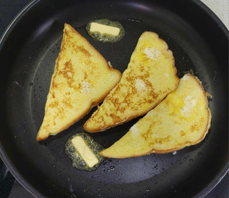 French Toast with Butter and Honey