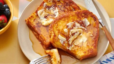 French Toast with Butter and Honey