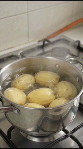 Golden Crispy Garlic Potato Balls
