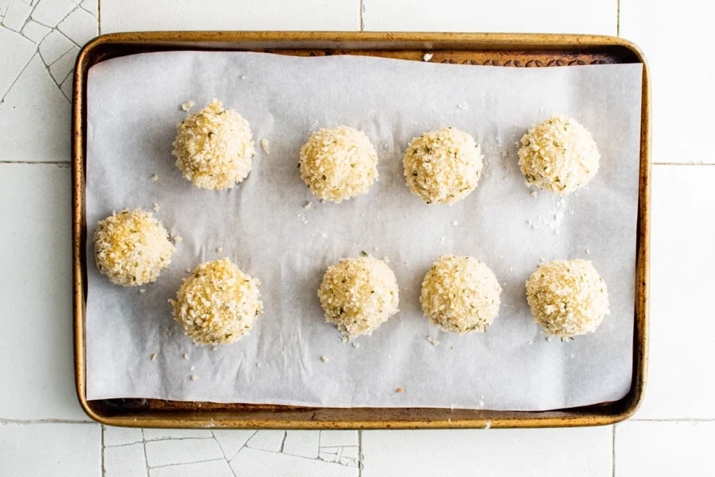 Golden Crispy Garlic Potato Balls