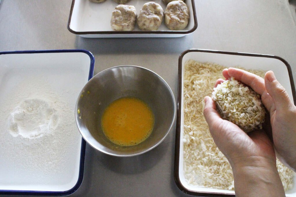 Golden Crispy Garlic Potato Balls