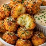 Golden Crispy Garlic Potato Balls