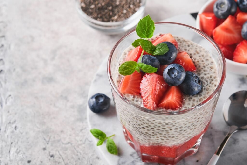 Healthy Strawberry Chia Pudding