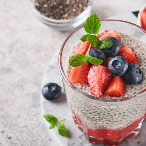 Healthy Strawberry Chia Pudding