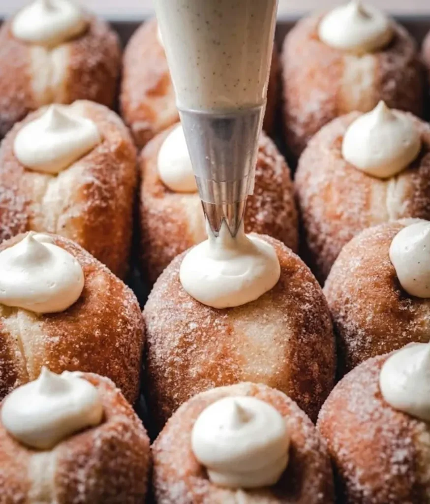 Soft Cream Filled Sugar Donuts