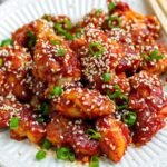 Sweet and Spicy Glazed Korean Chicken