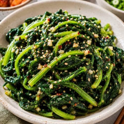Tender Korean Spinach