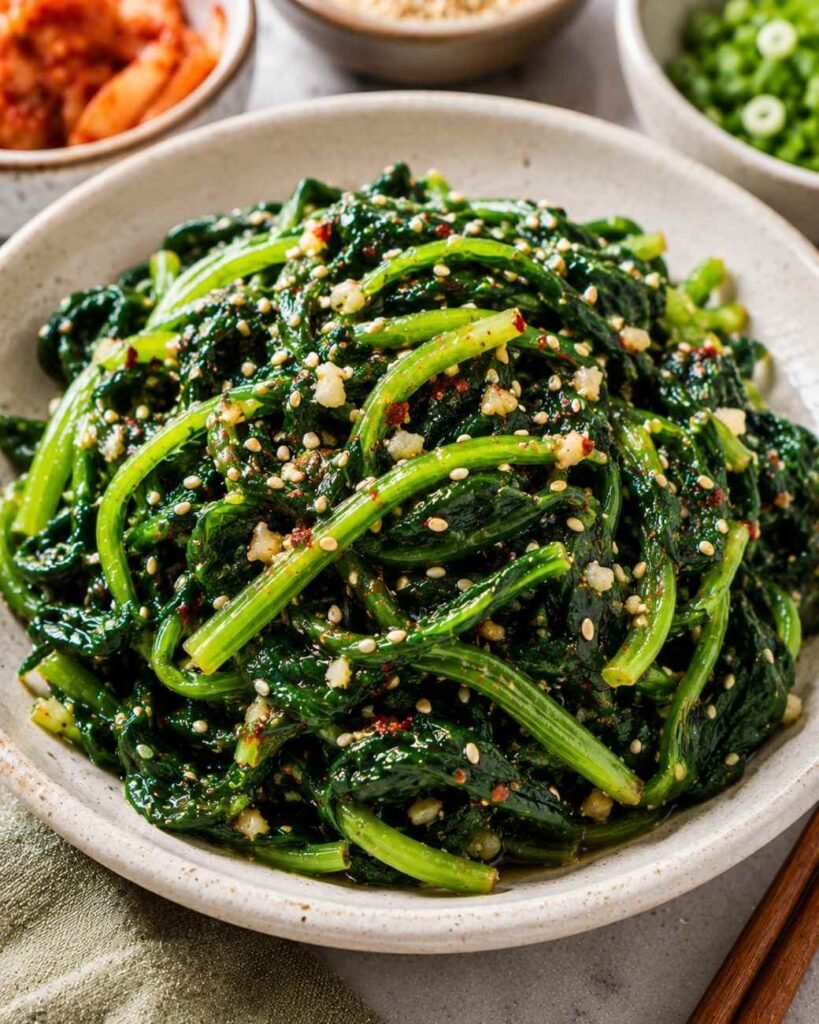 Tender Korean Spinach