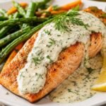 Tender Salmon with Creamy Dill Sauce
