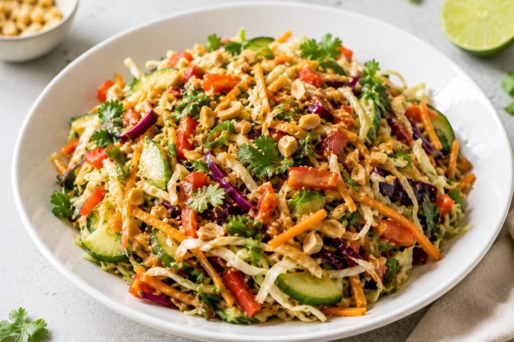 Thai Peanut Salad – Easy and Crunchy