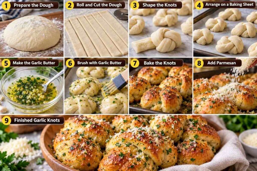Easy Parmesan Garlic Knots – Soft and Buttery