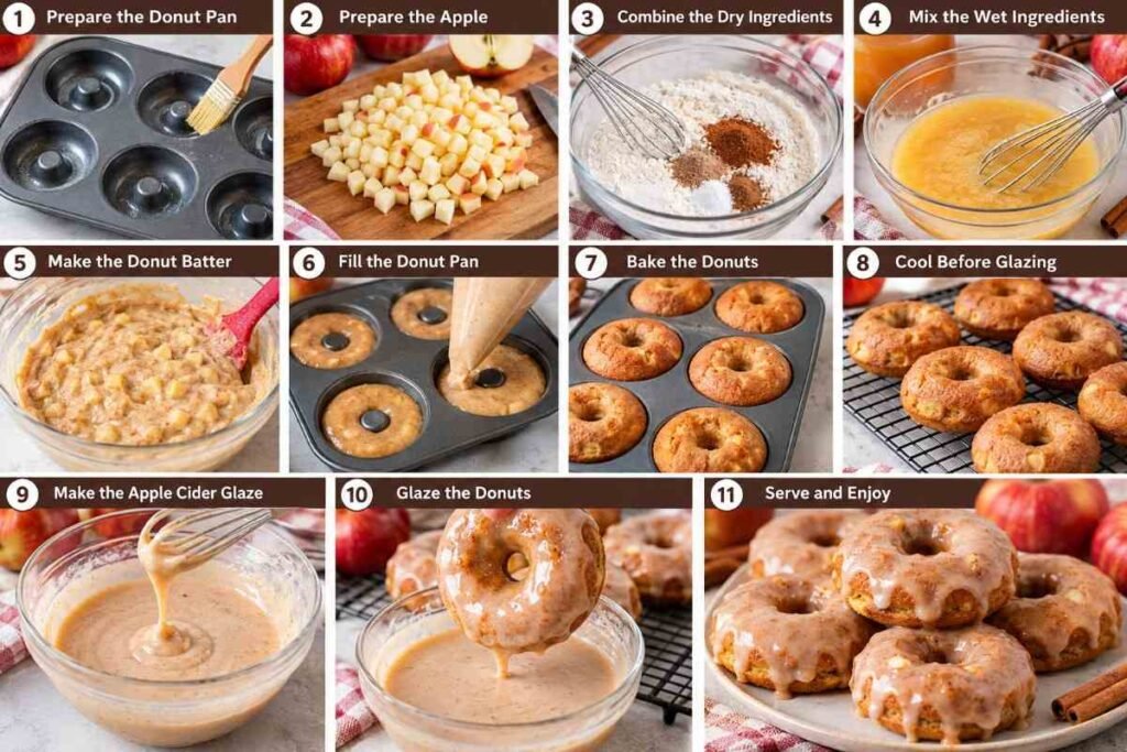 Apple Cinnamon Donuts with Apple Cider Glaze