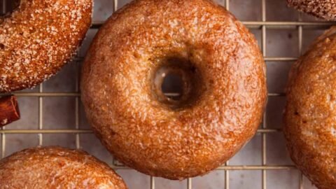 Apple Cinnamon Donuts with Apple Cider Glaze