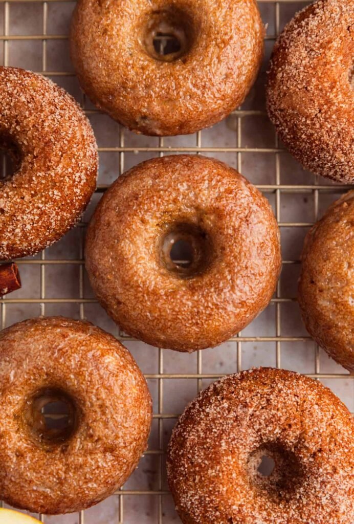 Apple Cinnamon Donuts with Apple Cider Glaze