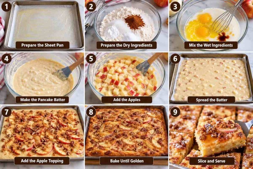 Apple Sheet Pan Pancakes