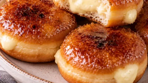 Baked Crème Brûlée Donuts