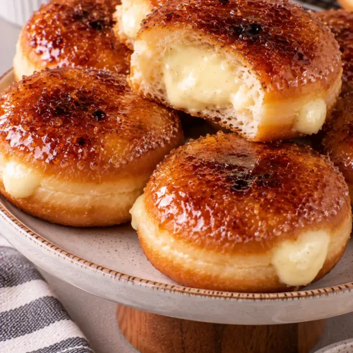 Baked Crème Brûlée Donuts