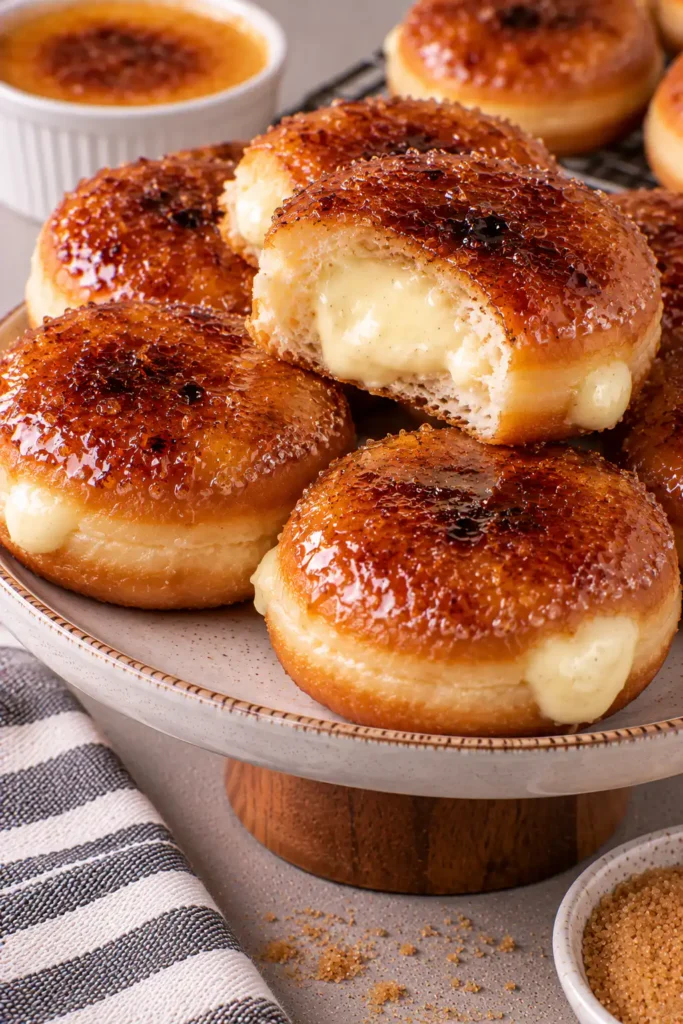 Baked Crème Brûlée Donuts