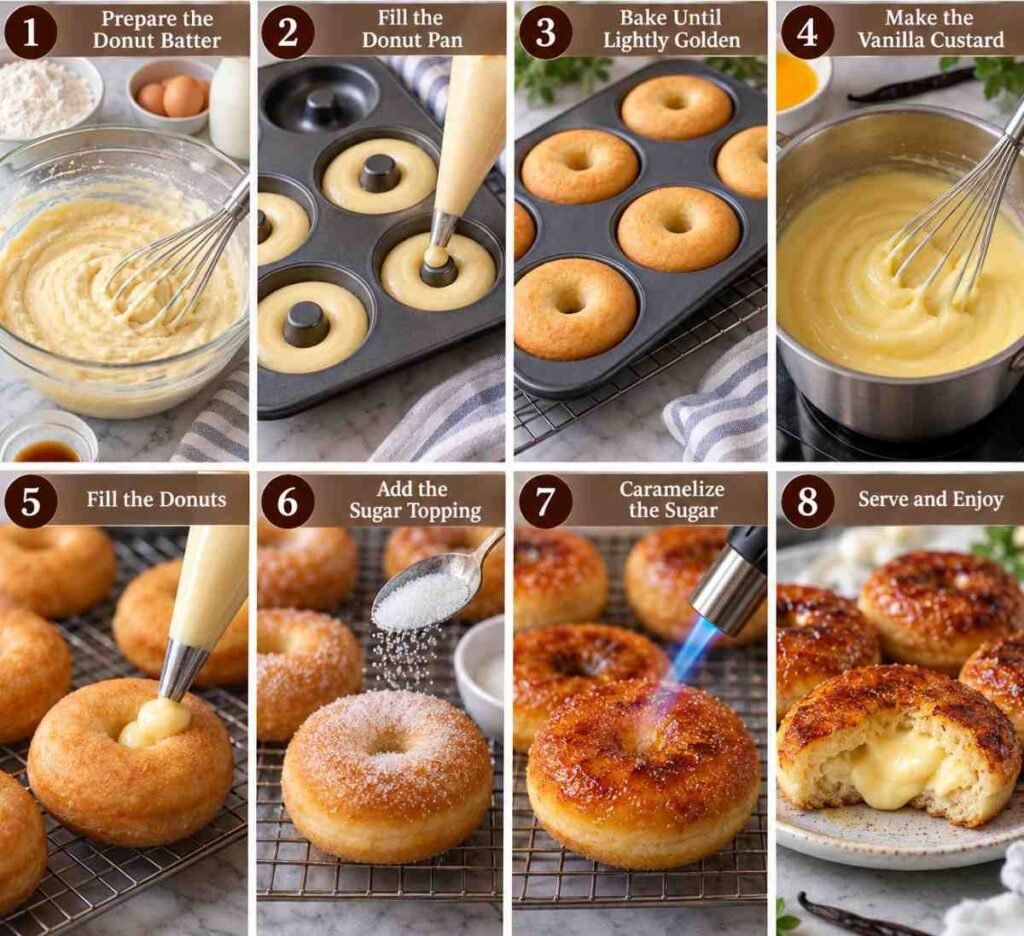Baked Crème Brûlée Donuts