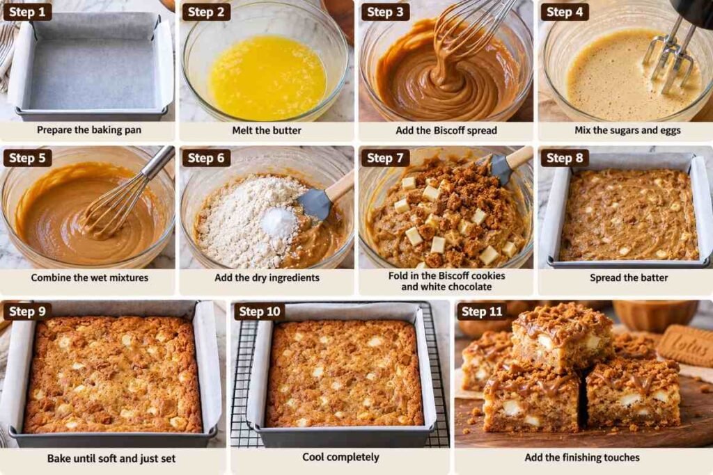 Biscoff Blondies – Soft and Chewy