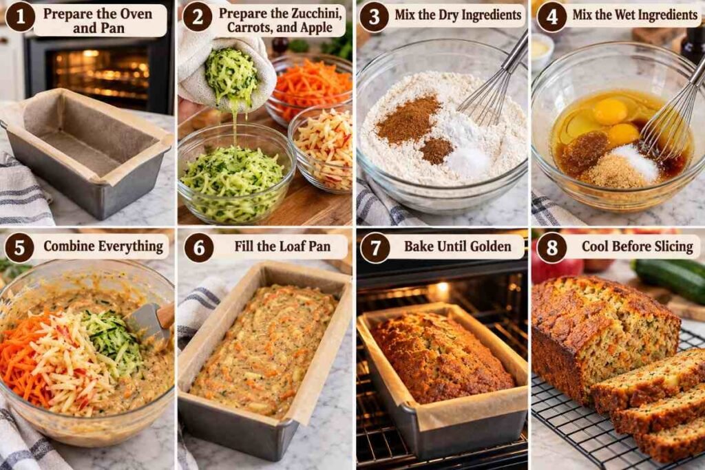 Carrot Apple Zucchini Bread-1