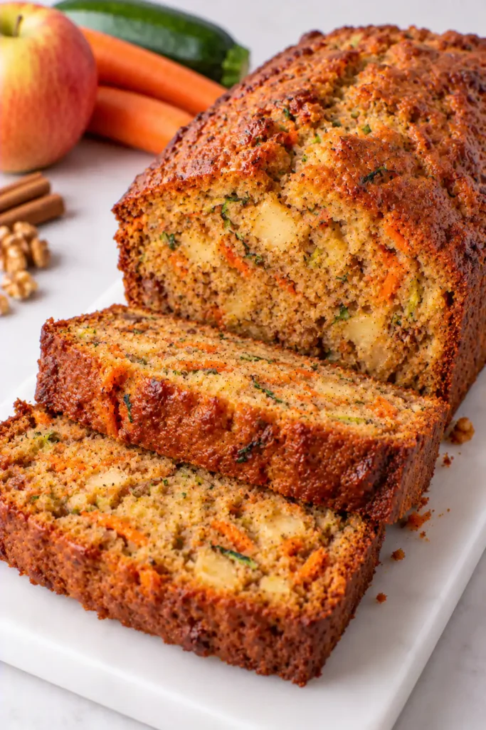 Carrot Apple Zucchini Bread