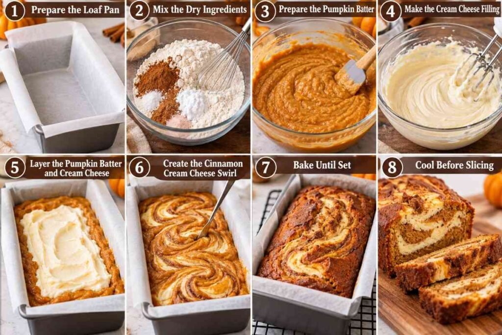 Cinnamon Cream Cheese Pumpkin Bread