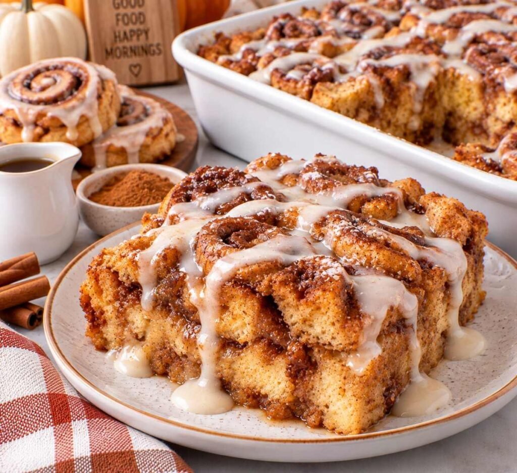 Cinnamon Roll French Toast Casserole