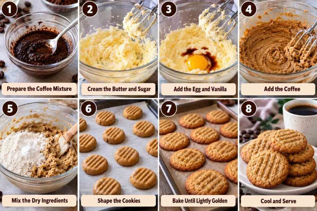Coffee Butter Cookies: