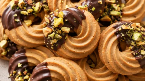 Coffee Butter Cookies: