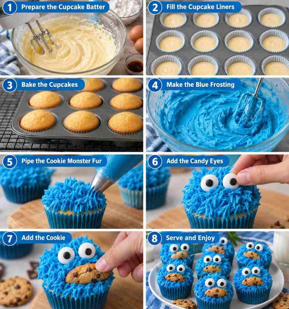 Cookie Monster Cupcakes – Fun and Delicious