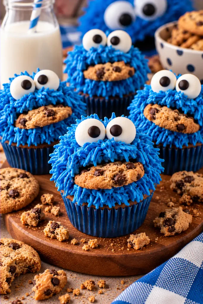 Cookie Monster Cupcakes – Fun and Delicious